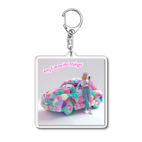 My Favorite Things Acrylic Key Chain