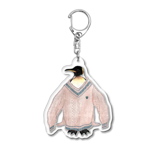 sweater - penguin Acrylic Key Chain