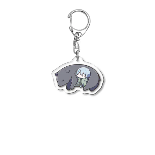 くまとすやすや奏汰くん Acrylic Key Chain