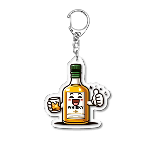 バリうまウイスキーくん Acrylic Key Chain