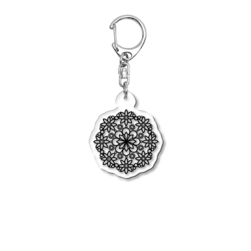 MANDALA •6• (B) Acrylic Key Chain