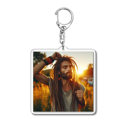 Always reggae mind！ Acrylic Key Chain