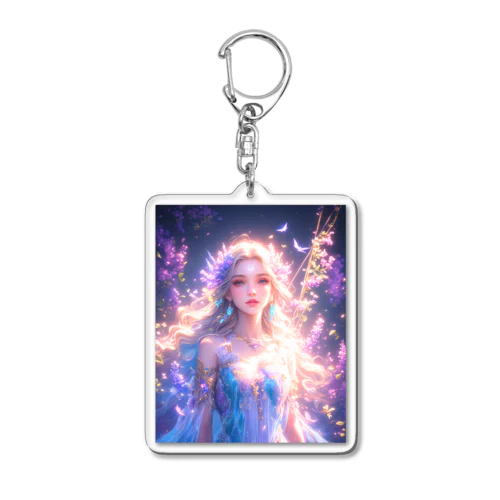 フラワームーンの女神様 Acrylic Key Chain