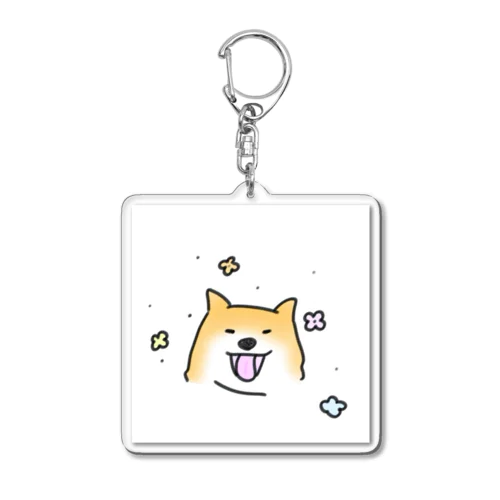 花咲くしばいぬ Acrylic Key Chain