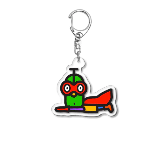 飛ぶウルとけマン Acrylic Key Chain