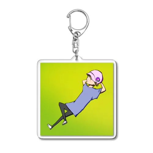 夕暮れるレオ Acrylic Key Chain