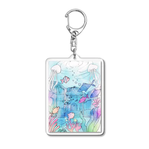 海底都市。。 Acrylic Key Chain