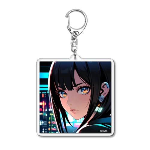 近未来美少女「アスカ」 Acrylic Key Chain