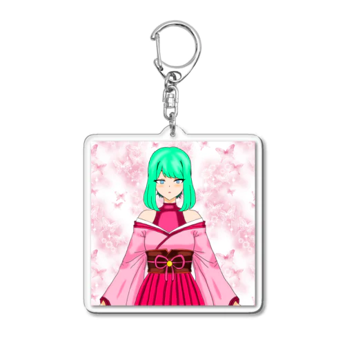 桜月フサ丸／🦋 Acrylic Key Chain