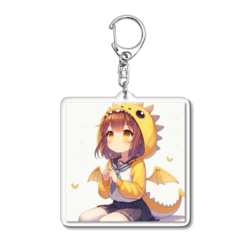 テレドラゴン娘！イエロー Acrylic Key Chain