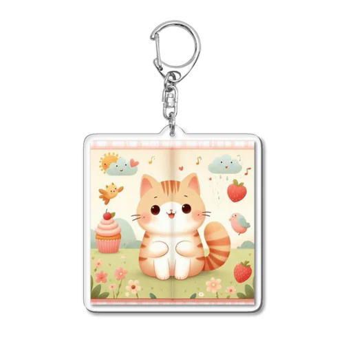 「可愛い猫」グッズ Acrylic Key Chain