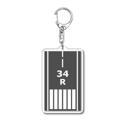 「RWY34R マーキング」 Acrylic Key Chain