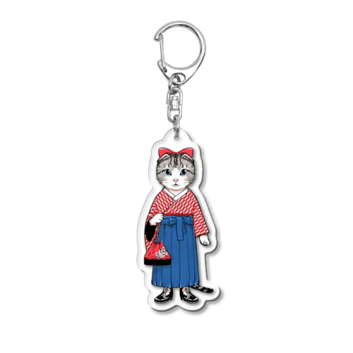 スコティッシュフォールドのハイカラさん Acrylic Key Chain