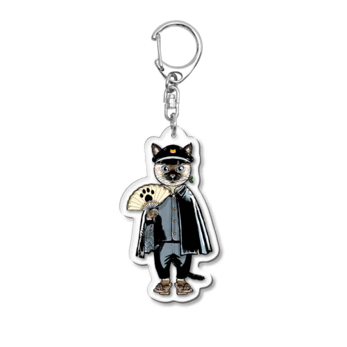 シャム猫のバンカラ Acrylic Key Chain