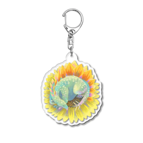 夏のひまわり Acrylic Key Chain