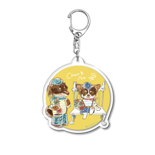 チョコちゃんとエースキュン Acrylic Key Chain