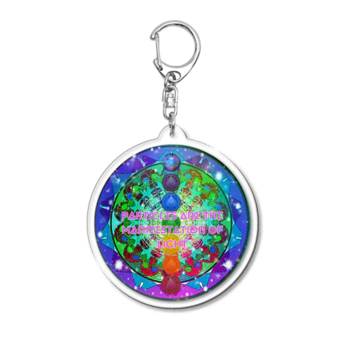 Particles are the manifestation of light Acrylic Key Chain