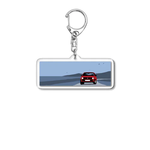 ゴルフな車 Acrylic Key Chain