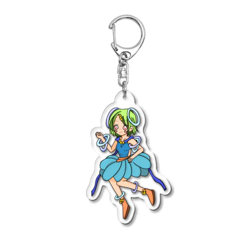 蛍光灯妖精ホタルちゃん Acrylic Key Chain