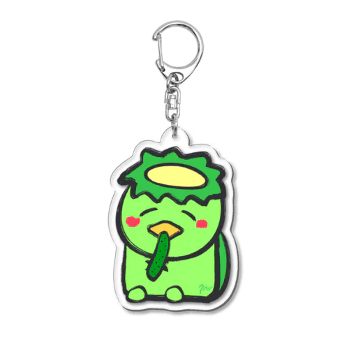 きゅうり大好きカッパくん Acrylic Key Chain