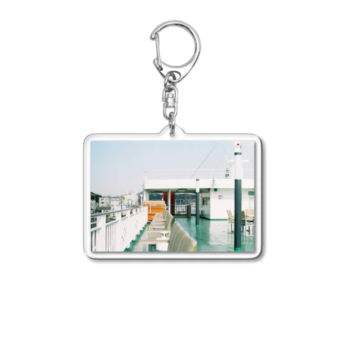 直島までのフェリー Acrylic Key Chain