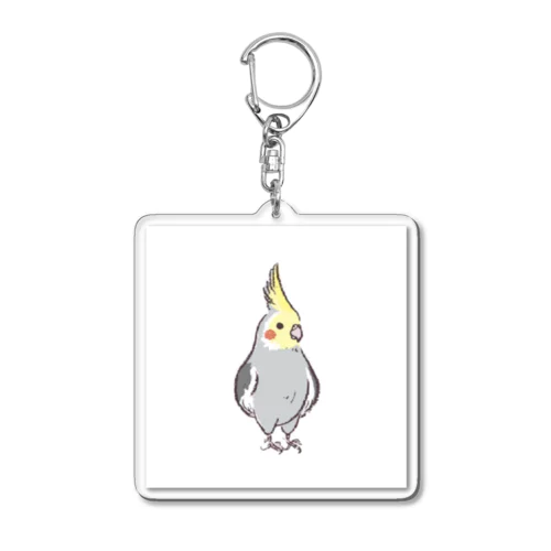 オカメインコRocky Acrylic Key Chain