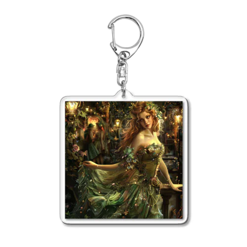 豪華客船で素敵なドレスを着てディナーパーティーsanae2074 Acrylic Key Chain