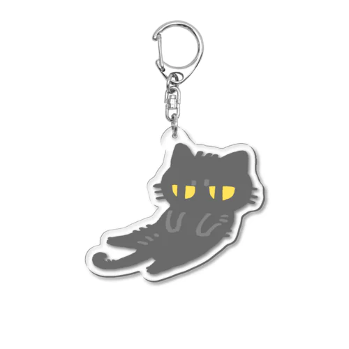 今日も曇り猫 Acrylic Key Chain