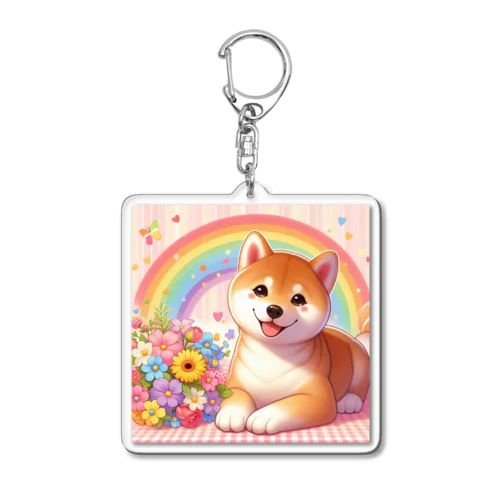 夢の中の柴犬 Acrylic Key Chain