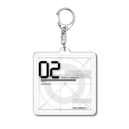 LOVE SYBER-PUNK no.02 Acrylic Key Chain