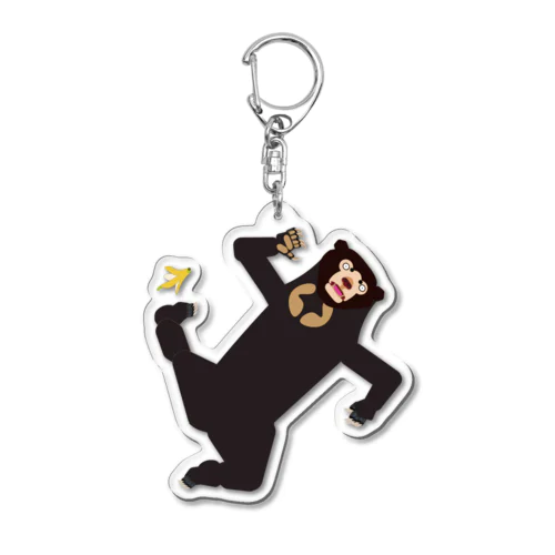 バナナとクマ Acrylic Key Chain