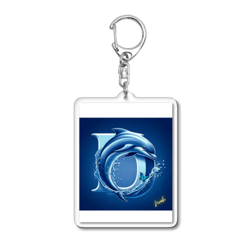 Dolphin Acrylic Key Chain