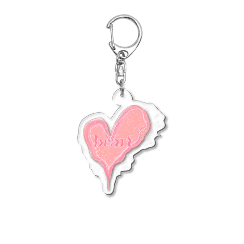 dot heart💕💗 Acrylic Key Chain