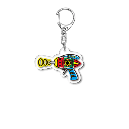 レトロトイワールドアクリルキーホルダー（スペースガン） Acrylic Key Chain