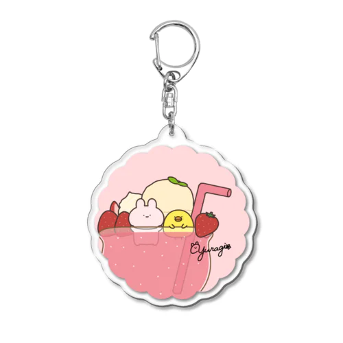 いちごティー Acrylic Key Chain