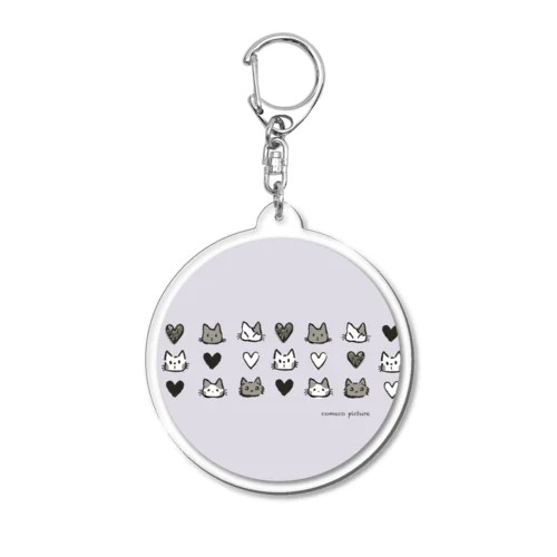 ねこつながり Acrylic Key Chain