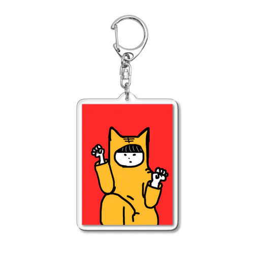 トラネコカンフー Acrylic Key Chain