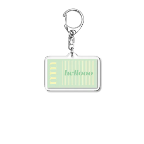 mm logo key ring Acrylic Key Chain