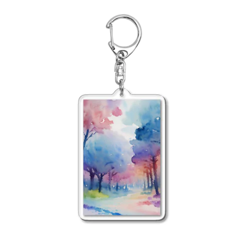 夢へ誘う魅惑の風景画 Acrylic Key Chain