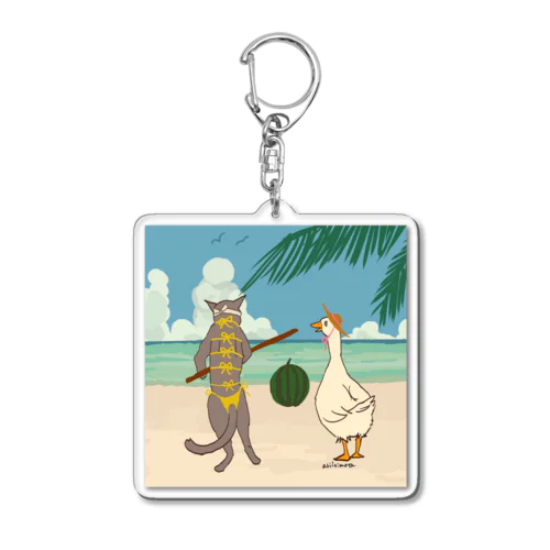 スイカ割り Acrylic Key Chain