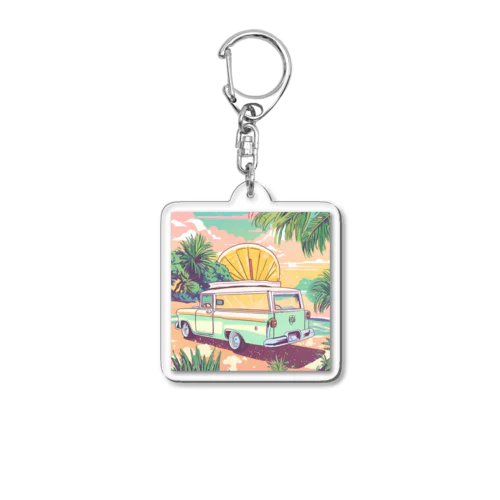 オレンジな夏を乗せて Acrylic Key Chain