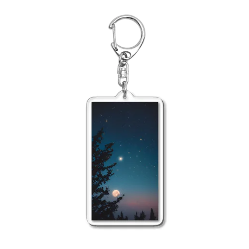 月夜に癒されて Acrylic Key Chain