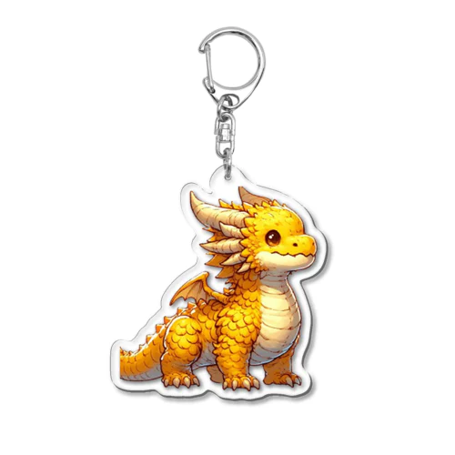 イエロードラゴン Acrylic Key Chain