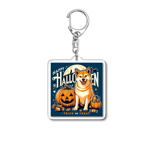 DOG x HALLOWEEN 03🟦(濃色用) Acrylic Key Chain