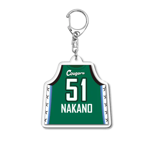 #51 中野 由希：アクリルキーホルダー（ユニフォーム） Acrylic Key Chain