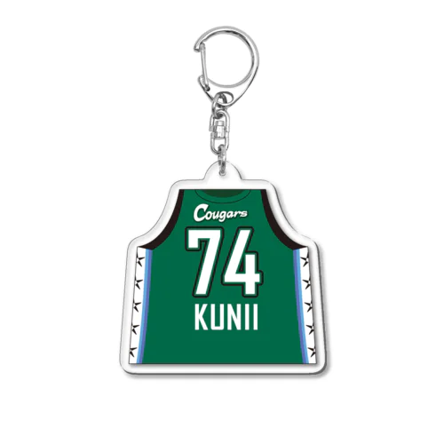 #74 國井 仁奈梨：アクリルキーホルダー（ユニフォーム） Acrylic Key Chain