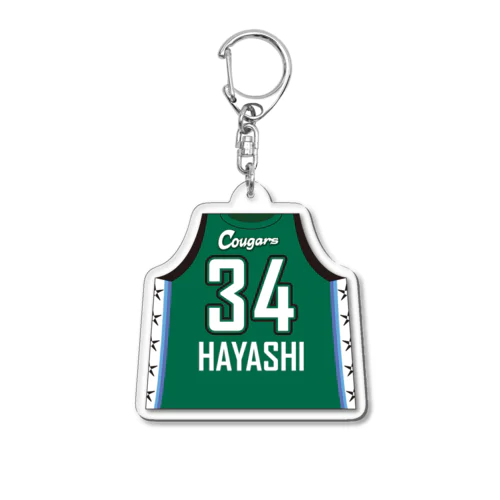 #34 林 未紗：アクリルキーホルダー（ユニフォーム） Acrylic Key Chain