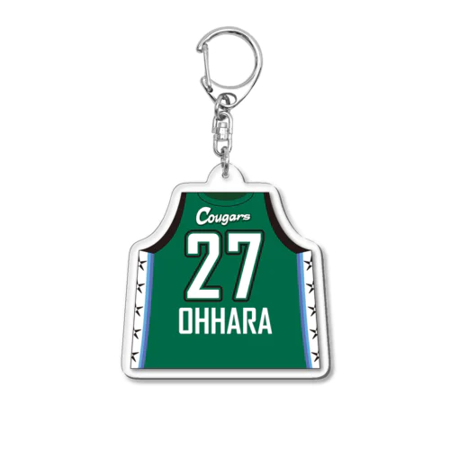 #27 大原 咲織：アクリルキーホルダー（ユニフォーム） Acrylic Key Chain