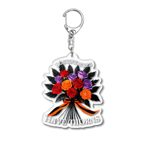 綺麗な薔薇には棘がある🌹 Acrylic Key Chain