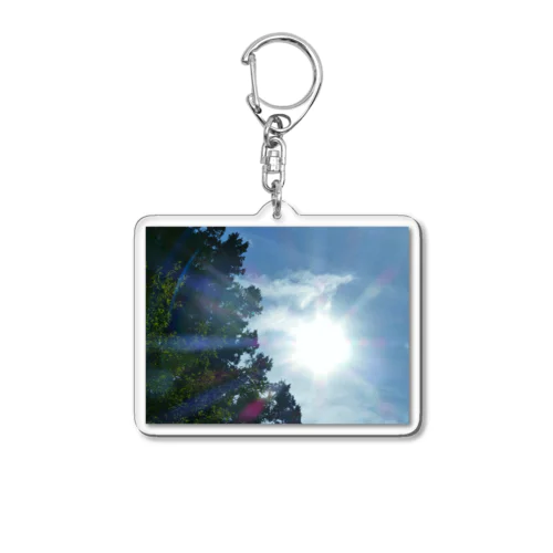木と太陽 Acrylic Key Chain
